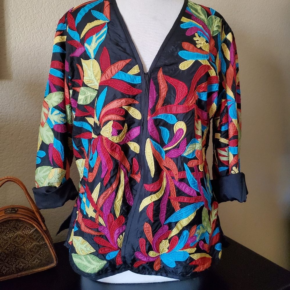 CHICO'S multicolor blazer jacket